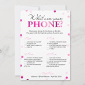 Vrijgezellenfeest Wat is er op uw telefoon spel Kaart (Voorkant)