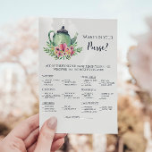 Vrijgezellenfeest Wat zit er in je Purse Game Kaart