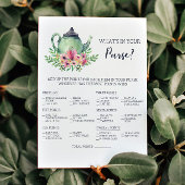 Vrijgezellenfeest Wat zit er in je Purse Game Kaart