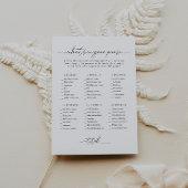 Vrijgezellenfeest Wat zit er in je tas spel Kaart