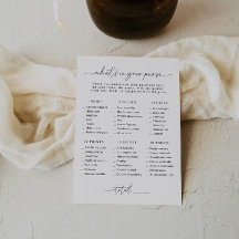 Vrijgezellenfeest Wat zit er in je tas spel Kaart