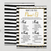 vrijgezellenfeest Wat zit er in je telefoonspel? Kaart (Voorkant / Achterkant)