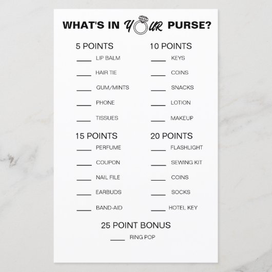 Vrijgezellenfeest Wat zit er in uw portemonnee afd (Voorkant)