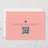 Vrijgezellenfeest Waterverf Blush roze Floral Kaart (Achterkant)