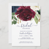 Vrijgezellenfeest Waterverf Boeket Bourgogne Marin Kaart (Voorkant)