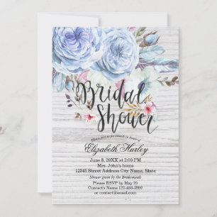 Vrijgezellenfeest Waterverf Boho Floral Feathers W Kaart