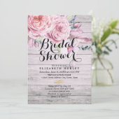 Vrijgezellenfeest Waterverf Boho Floral Rustic Woo Kaart (Staand voorkant)