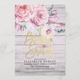 Vrijgezellenfeest Waterverf Boho Floral Rustic Woo Kaart