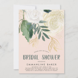 Vrijgezellenfeest waterverf en glitter Rozen Kaart