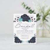 VRIJGEZELLENFEEST | Waterverf Floral Briefkaart (Staand voorkant)