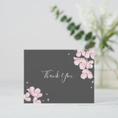 Vrijgezellenfeest Waterverf Floral Cherry Blossom Briefkaart (Staand voorkant)