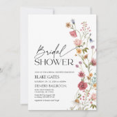 Vrijgezellenfeest Waterverf Floral Kaart (Voorkant)