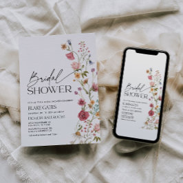 Vrijgezellenfeest Waterverf Floral Kaart