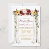 Vrijgezellenfeest Waterverf Gemengd Floral Canopy  Kaart (Voorkant)