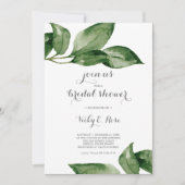 Vrijgezellenfeest Waterverf Greenery Kaart (Voorkant)