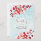 Vrijgezellenfeest Waterverf kerstfeest Kaart (Voorkant)