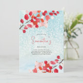 Vrijgezellenfeest Waterverf kerstfeest Kaart (Staand voorkant)