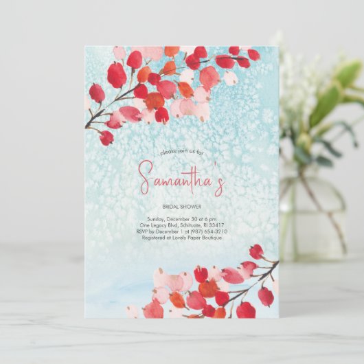 Vrijgezellenfeest Waterverf kerstfeest Kaart (Staand voorkant)