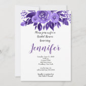 Vrijgezellenfeest Waterverf Lavender Rustic Kaart (Voorkant)