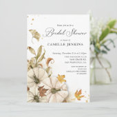 Vrijgezellenfeest Waterverf Pumpkin-Herfst Kaart (Staand voorkant)