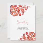 Vrijgezellenfeest Waterverf Rode Berries Holiday P Kaart (Voorkant)