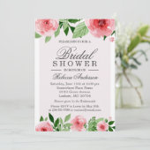 Vrijgezellenfeest Waterverf Roos Flowers botanisch Kaart (Staand voorkant)