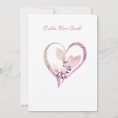 Vrijgezellenfeest, Waterverf Roos Kaart (Achterkant)