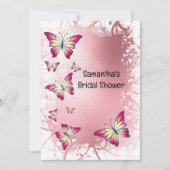 Vrijgezellenfeest waterverf roos roze goud kaart (Voorkant)