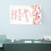 Vrijgezellenfeest | Waterverf roze pony's Spandoek (Beurs)