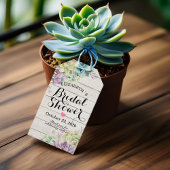 Vrijgezellenfeest Waterverf Succulenten Rustisch H Cadeaulabel