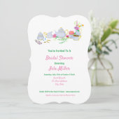 Vrijgezellenfeest Waterverf Tea Kaart (Staand voorkant)