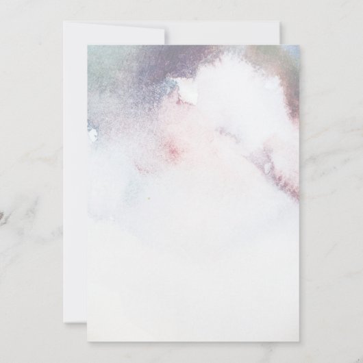 Vrijgezellenfeest | Waterverf trouwjurk Kaart (Achterkant)