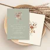 Vrijgezellenfeest Waterverf van wilde bloemen Kaart