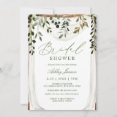 Vrijgezellenfeest Waterverf Vines Bladerdak Arbor  Kaart (Voorkant)