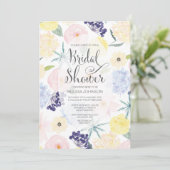 Vrijgezellenfeest Waterverf voorjaar Floral Kaart (Staand voorkant)