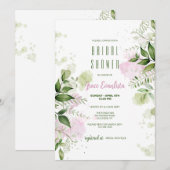 Vrijgezellenfeest Waterverf voorjaar Kaart (Voorkant / Achterkant)