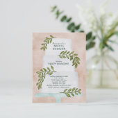 Vrijgezellenfeest Waterverf Wedding Cake Briefkaart (Staand voorkant)