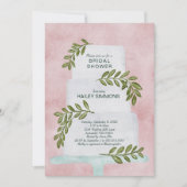 Vrijgezellenfeest Waterverf Wedding Cake w/ Greene Kaart (Voorkant)