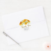Vrijgezellenfeest Waterverf Zonnebloemen Sticker (Envelop)