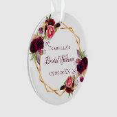 Vrijgezellenfeest waterverkleurde bloemkolen grof  ornament (voorkant)