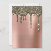 Vrijgezellenfeest Weddenschap Birthday Roos Gold D Kaart (Achterkant)