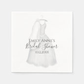 Vrijgezellenfeest Weddenschap Gwn  brideklap Servet (Voorkant)