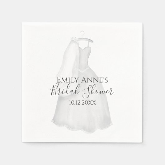 Vrijgezellenfeest Weddenschap Gwn brideklap Servet (Voorkant)