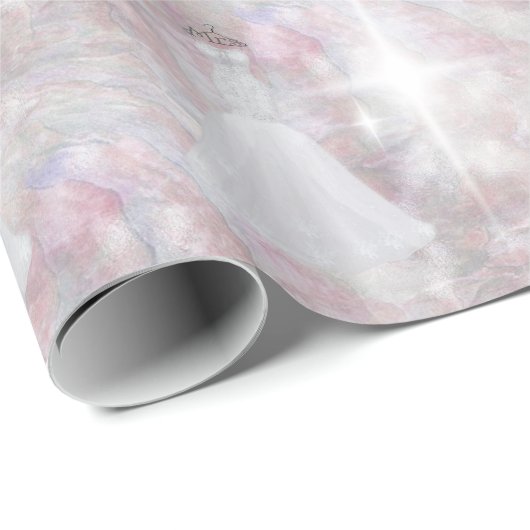 Vrijgezellenfeest Weddenschap Stress Pastel Glitte Cadeaupapier (Rol Hoek)