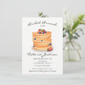 Vrijgezellenfeest Wedding Brunch Pancakes Kaart (Staand voorkant)