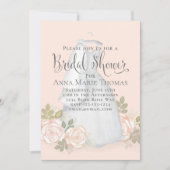 Vrijgezellenfeest Wedding Elegant Waterverf Floral Kaart (Voorkant)