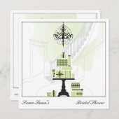 Vrijgezellenfeest Wedding Gift Table Uitnodiging (Voorkant / Achterkant)