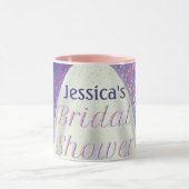 Vrijgezellenfeest Wedding Gown Paars en Roos Gold  Mok (Midden)