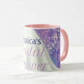 Vrijgezellenfeest Wedding Gown Paars en Roos Gold  Mok (Voorkant rechts)