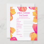 Vrijgezellenfeest Wedding Theme Word Scramble Game (Voorkant)